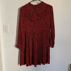 Zara Red Leopard Dress